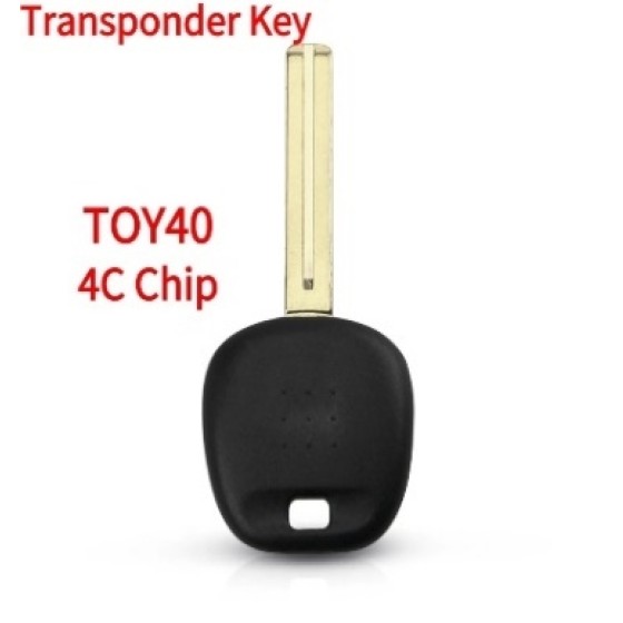 1997-2001 Lexus - TOY40 Transponder Key - Long Blade - (4C Chip)(Aftermarket chip/OEM chip )(No logo)